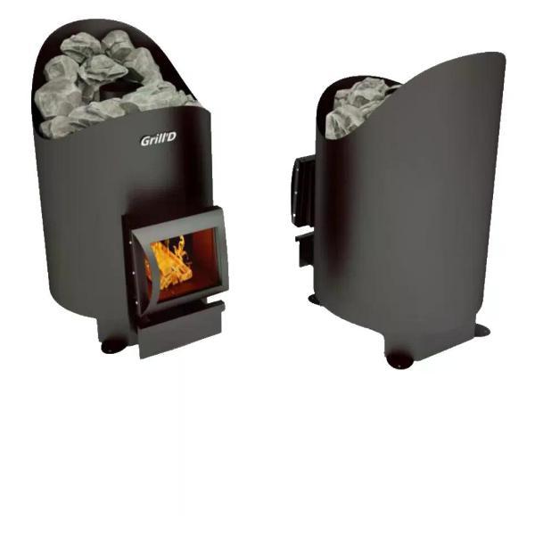 Печь и парогенератор для бани Grill'D Aurora 160 Short black