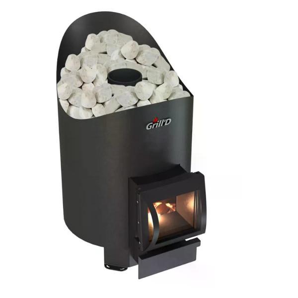 Печь и парогенератор для бани Grill'D Aurora 160 Short black