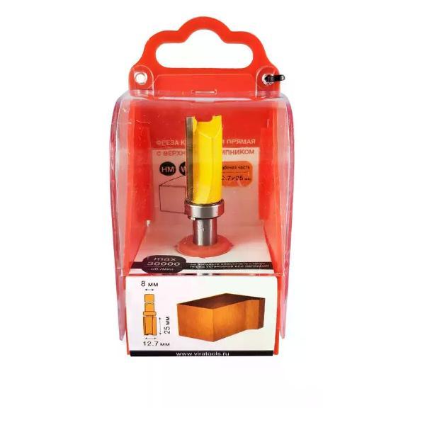 Фрезер нет бренда Фреза кромочная прямая 12.7x25 мм, верхний подшипник