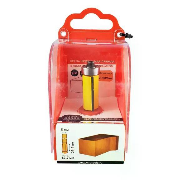 Фрезер нет бренда Фреза кромочная прямая 12.7x25 мм, нижний подшипник