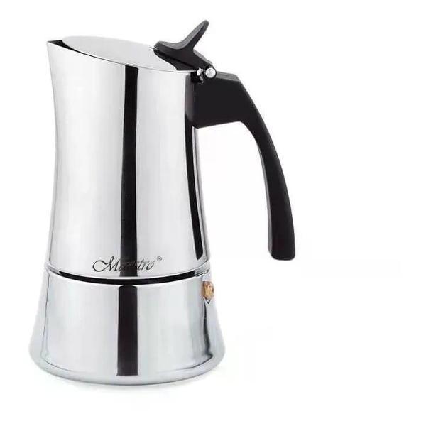 Кофеварка гейзерная 200 мл FEEL MAESTRO “Espresso Moka” MR-1668-4 на 4 кружки