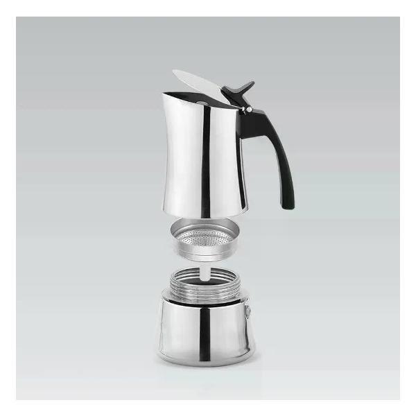Кофеварка гейзерная 200 мл FEEL MAESTRO “Espresso Moka” MR-1668-4 на 4 кружки