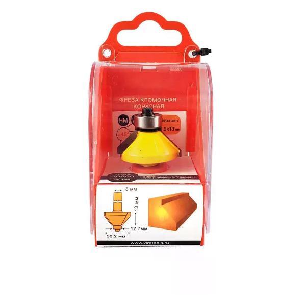 Фрезер нет бренда Фреза кромочная конусная 30.2 х 13 мм, хвостовик 8 мм