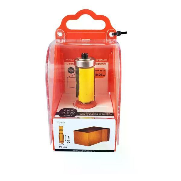 Фрезер нет бренда Фреза кромочная прямая 15.8x26 мм нижний подшипник