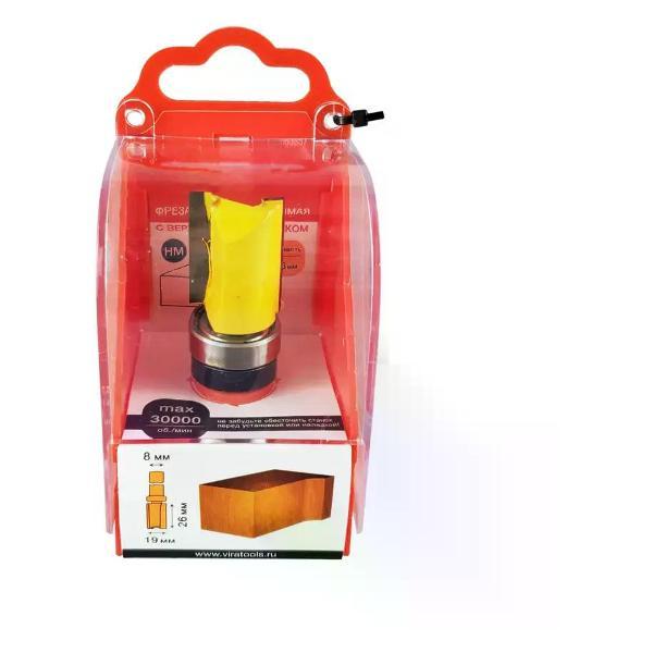 Фрезер нет бренда Фреза кромочная прямая 19x26 мм, верхний подшипник