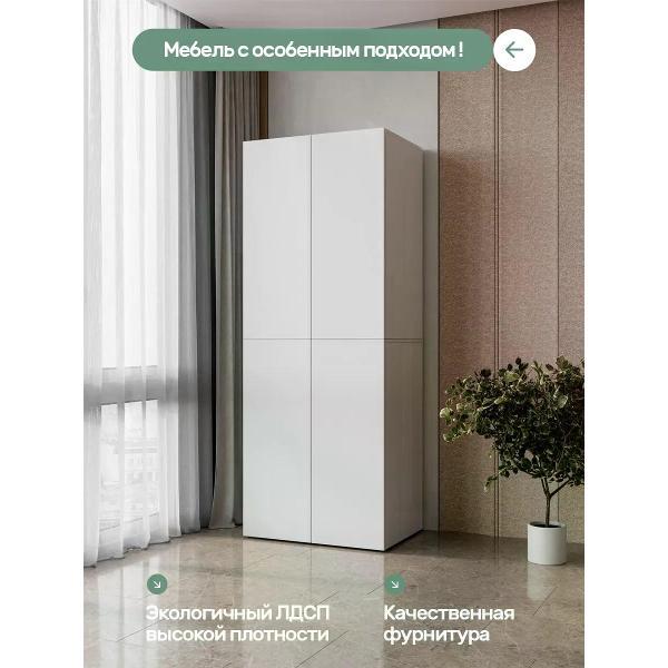 Шкаф АА-МЕБЕЛЬ.РФ Шкаф для одежды распашной, Сигма, белый