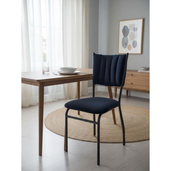 Стул NEW VICTORIA велюр черный