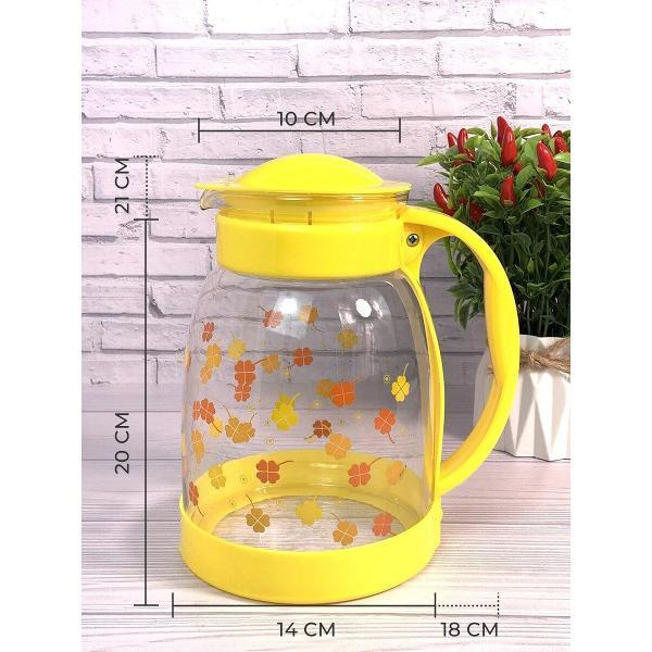 Графин Эко-Поставка 1,8 л из жаропрочного стекла с крышкой-фильтром