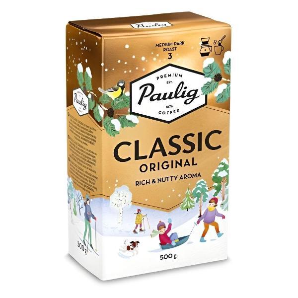 Кофе молотый Paulig Кофе Classic, молотый, средняя обжарка, вакуумная упаковка, 500 г