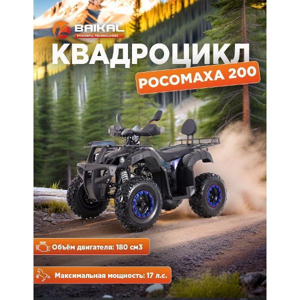 Квадроцикл Baikal-PT Квадроцикл BAIKAL РОСОМАХА 200 (В сборе)