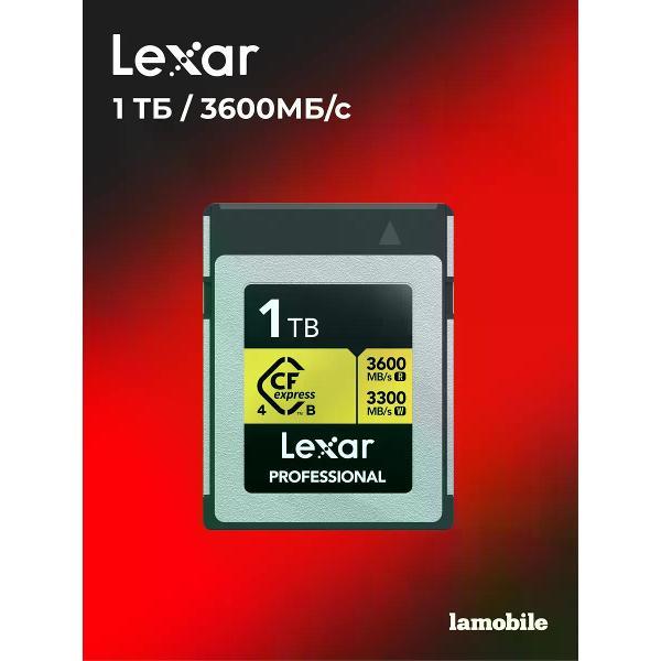 Карта памяти Lexar GOLD CFexpress 4.0 Type B 1TB