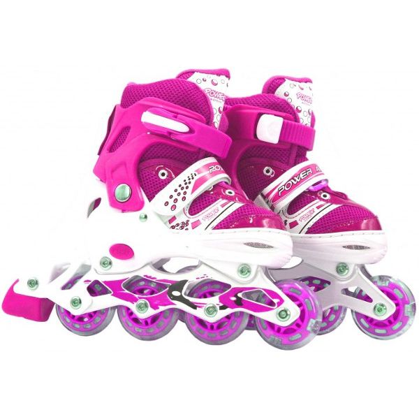 Коньки роликовые 1TOY Т14954 L (р.39-42), со светящимся колесом