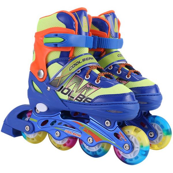 Коньки роликовые 1TOY Т14955Н S (р.31-34), со светящимся колесом