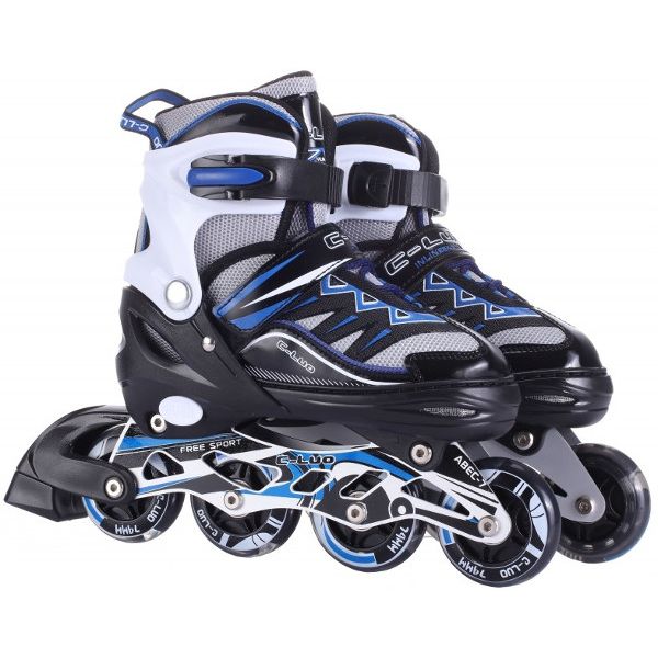 Коньки роликовые 1TOY Т14965 L (р.39-42), со светящимся колесом