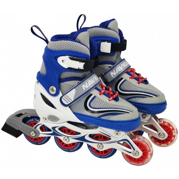 Коньки роликовые Navigator Т59727Н M (р.34-37), со светящимся колесом