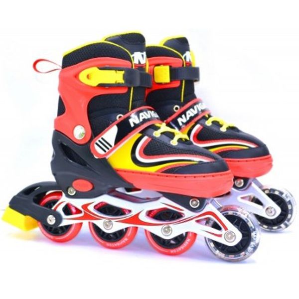 Коньки роликовые Navigator Т59728Н M (р.34-37), со светящимся колесом