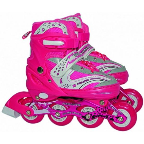Коньки роликовые Navigator Т59733Н L (р.38-41), со светящимся колесом