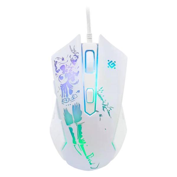 Игровая мышь Defender SinSister GM-933 (СинСистер) белый,800-7200dpi,1.5м,+ковер