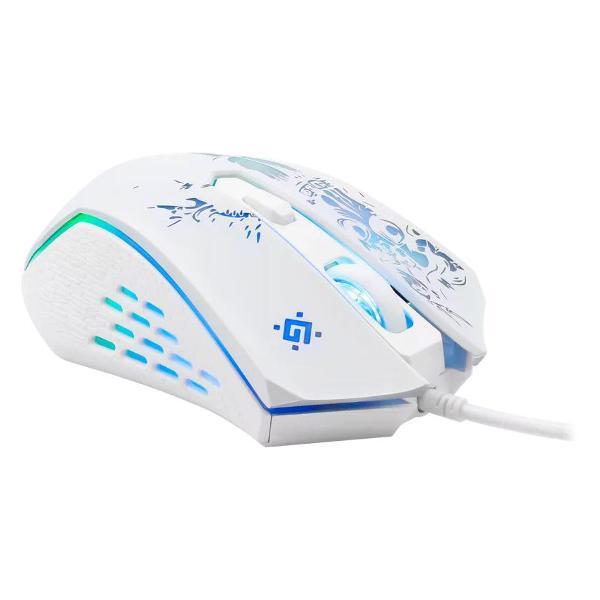 Игровая мышь Defender SinSister GM-933 (СинСистер) белый,800-7200dpi,1.5м,+ковер