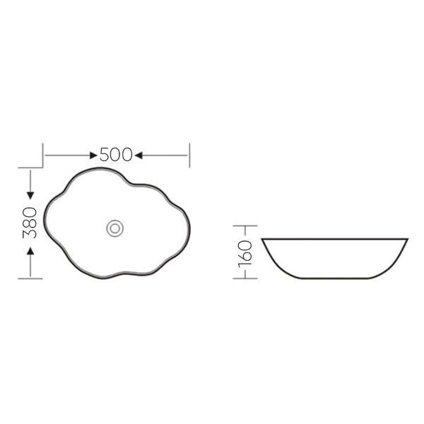 Раковина для ванной Bronze de Luxe 1395