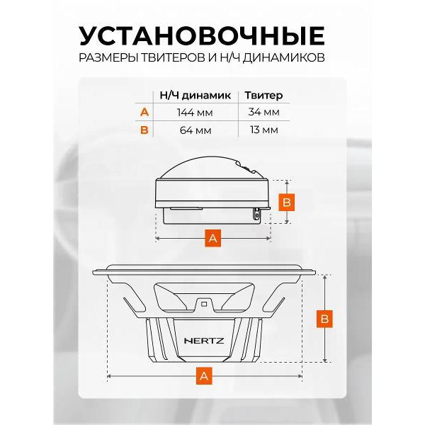 Автомобильная колонка Hertz DSK 165.3