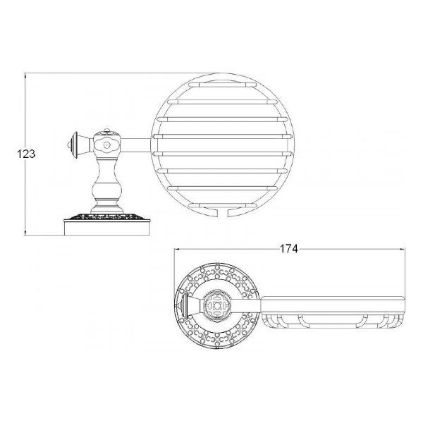 Мыльница Bronze de Luxe 25202