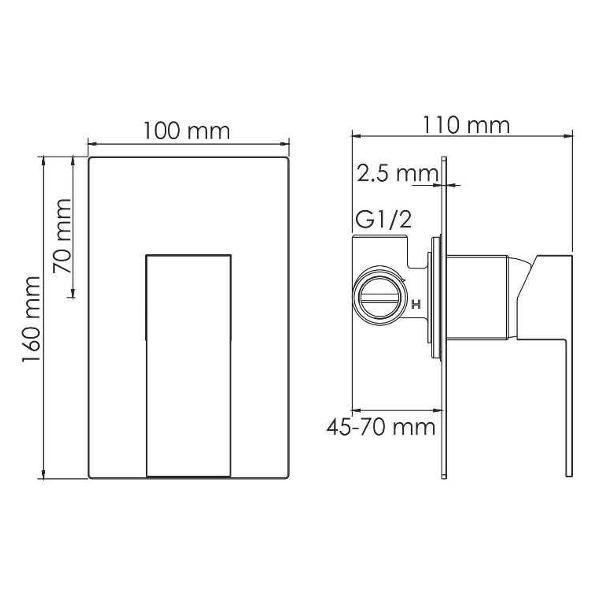 Смеситель Wasserkraft Абенс (Abens) 2051