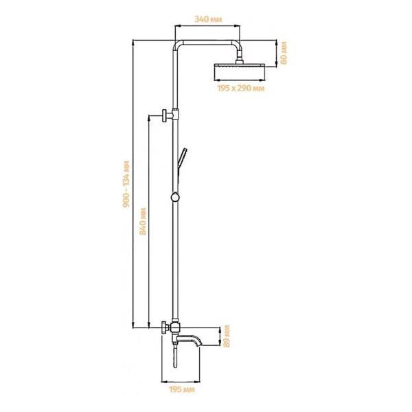 Душевая система Grocenberg GB7005BL