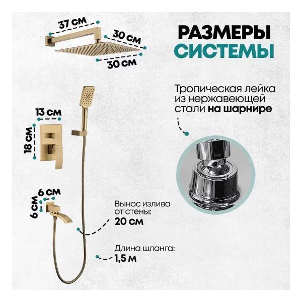 Душевая система Grocenberg GB5007MG