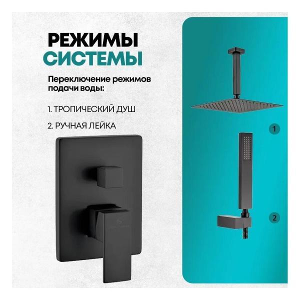 Душевая система Grocenberg GB5089BL-4