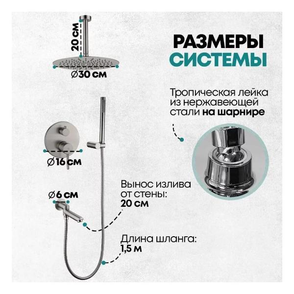 Душевая система Grocenberg GB5099NK-2