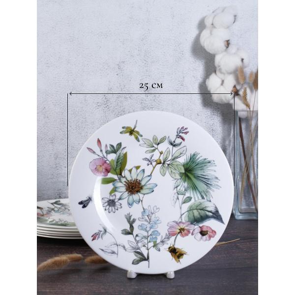 Тарелка Olaff набор столовых тарелок 25 см 6 шт 197-21025-6