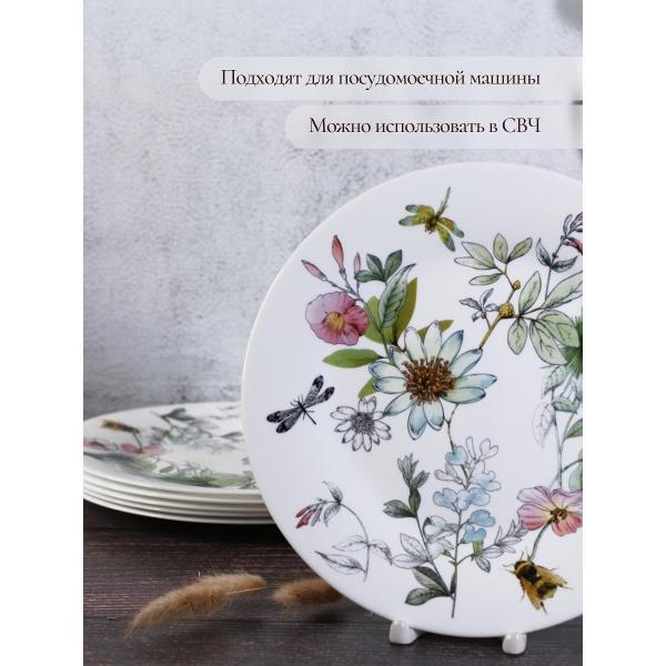 Тарелка Olaff набор столовых тарелок 25 см 6 шт 197-21025-6