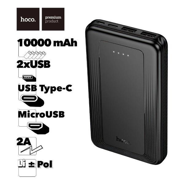 Портативный аккумулятор Hoco J165 Honey 10000mAh, 2хUSB, 2A, Li-Pol фото