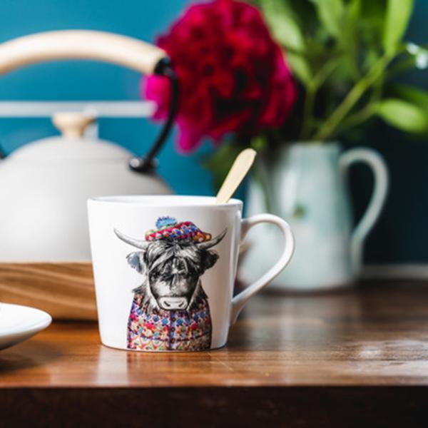 Кружка Kitchen Craft Kitchen Craft Кружка Highland Cow 380мл Mikasa Tipperleyhill