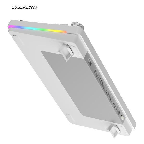 Клавиатура беспроводная CYBERLYNX RX75 Pro Белый градиент Mute Switch