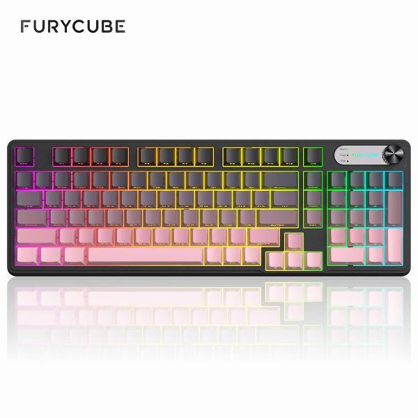 Клавиатура проводная CYBERLYNX IP 98 Pink
