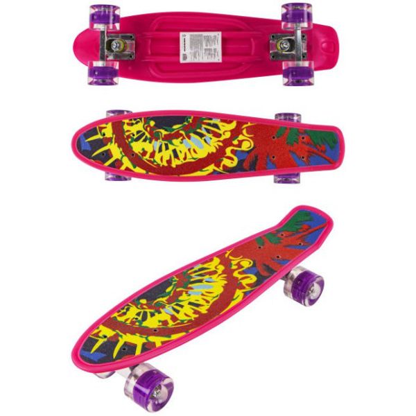 Скейт Navigator Т17040 (56х15х9,5см, колёса 60x45мм, свет)