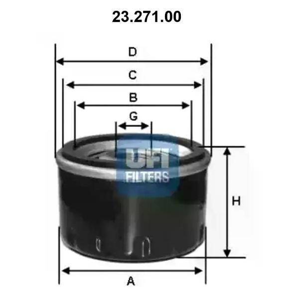 Фильтр масляный UFI UFI-2327100# фото