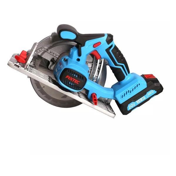 Пила циркулярная FIXTEC Дисковая циркулярная пила аккумуляторная бесщеточная 185 мм АКБ и ЗУ в комплекте FIXTEC