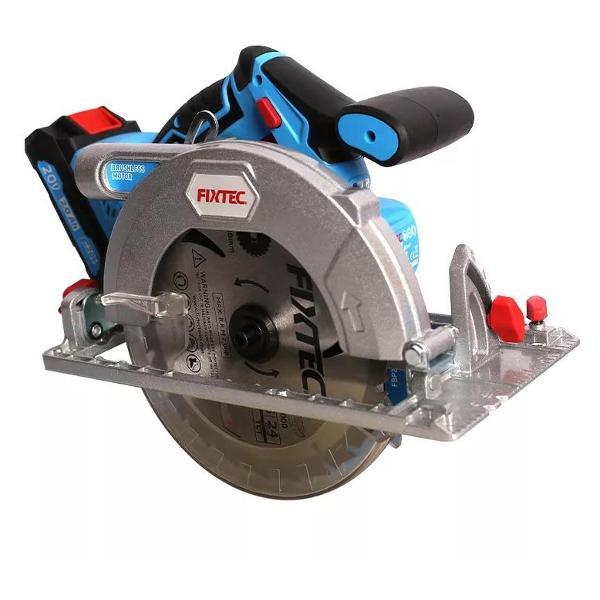 Пила циркулярная FIXTEC Дисковая циркулярная пила аккумуляторная бесщеточная 185 мм АКБ и ЗУ в комплекте FIXTEC