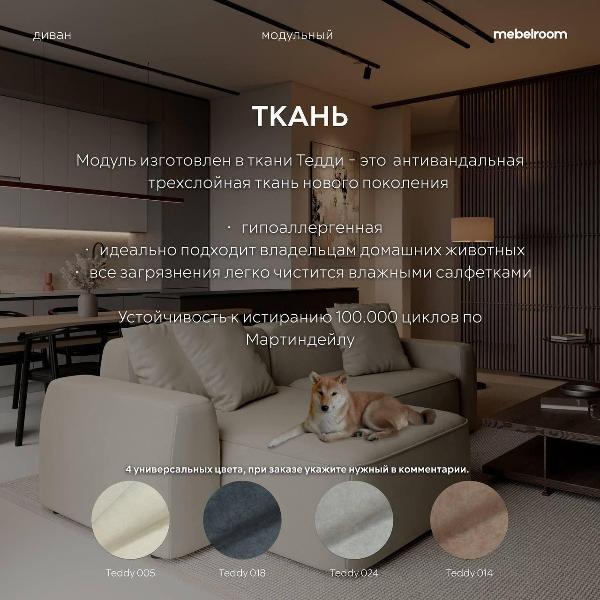 Диван mebelroom Секции_Норд_Teddy005