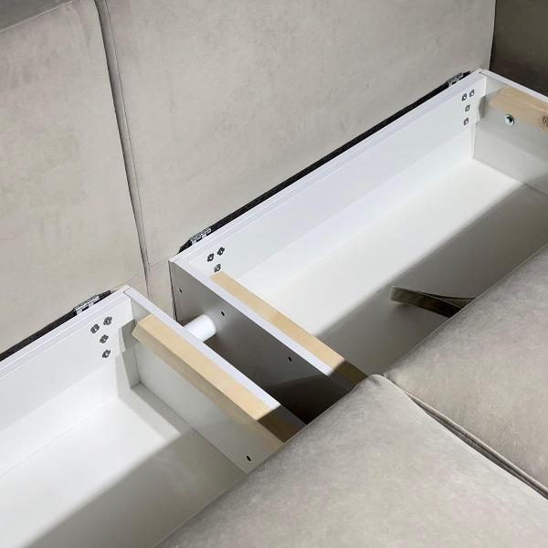 Диван mebelroom Угловой Диван Леон, лофт, с независимым пружинным блоком, механизм Еврокнижка, 320х170х80 см