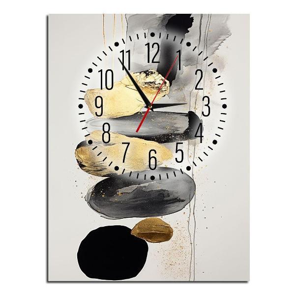 Картины - часы настенные на холсте LOFTime 2 шт ДЕВУШКА АБСТРАКЦИЯ СЕР ЗОЛ 3 30Х40 Ч-556-3040