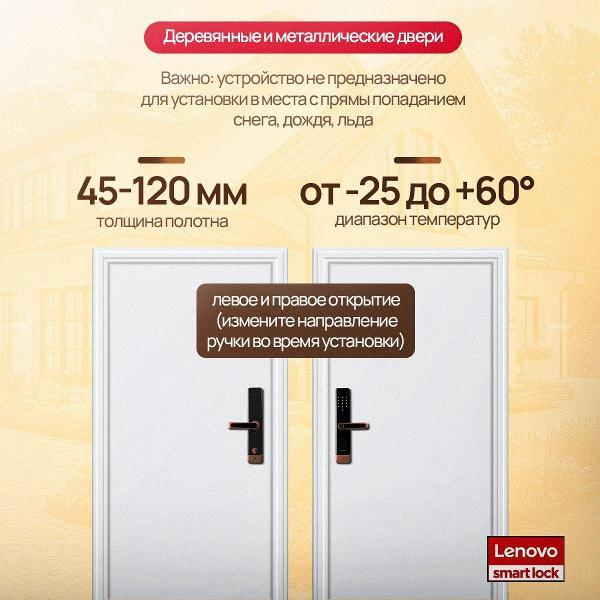 Замок электронный Lenovo E5 BLACK