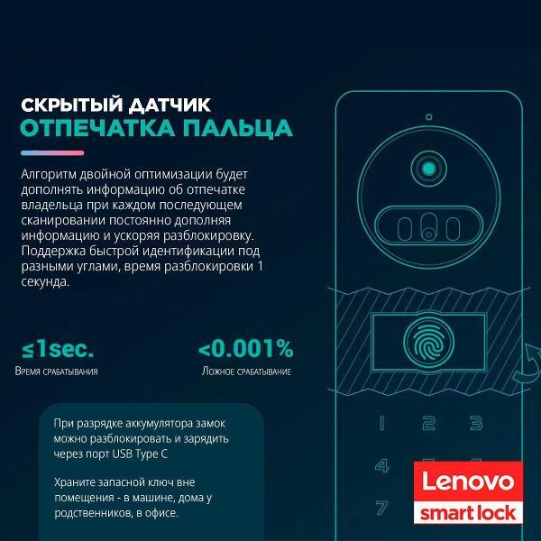 Замок электронный Lenovo X5S GRAY RU