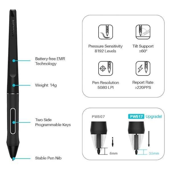 Планшет графический Huion kamvas22