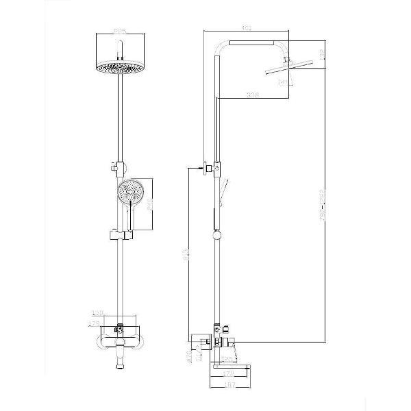 Душевая система DQ Душевая система DA1763701