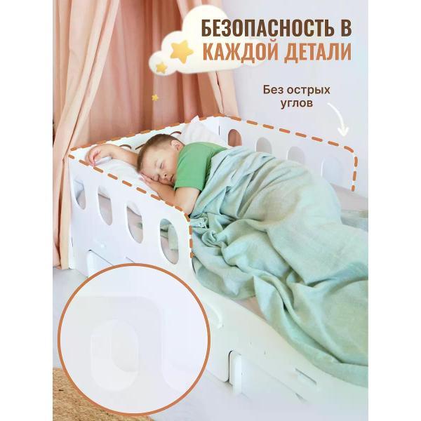 Кровать АЛЬДИВЫ Кровать детская для мальчика софа с бортиком 160х80