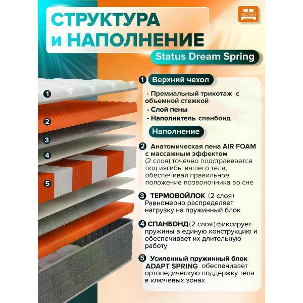 Матрас VEGARUS Status Dream 80x200